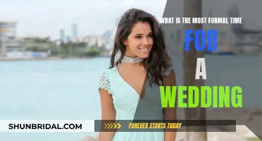 The Best Time for a Formal Wedding