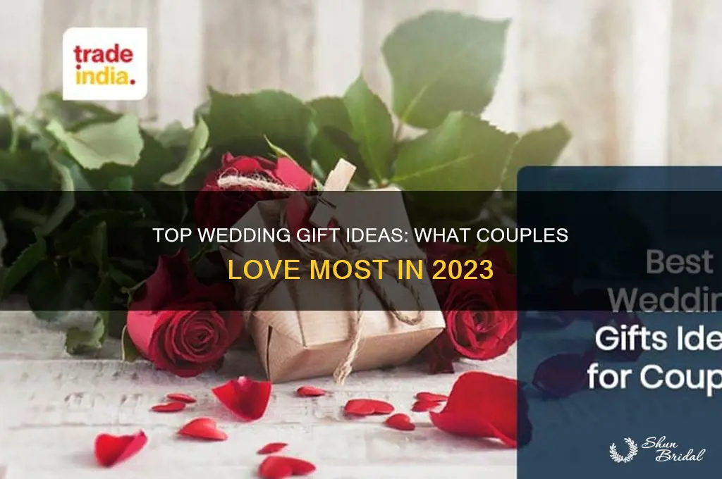 what is the most popular wedding gift