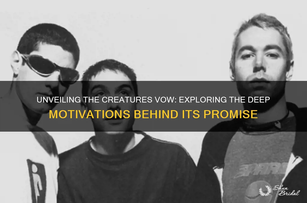 what is the motivation behind the creatures vow