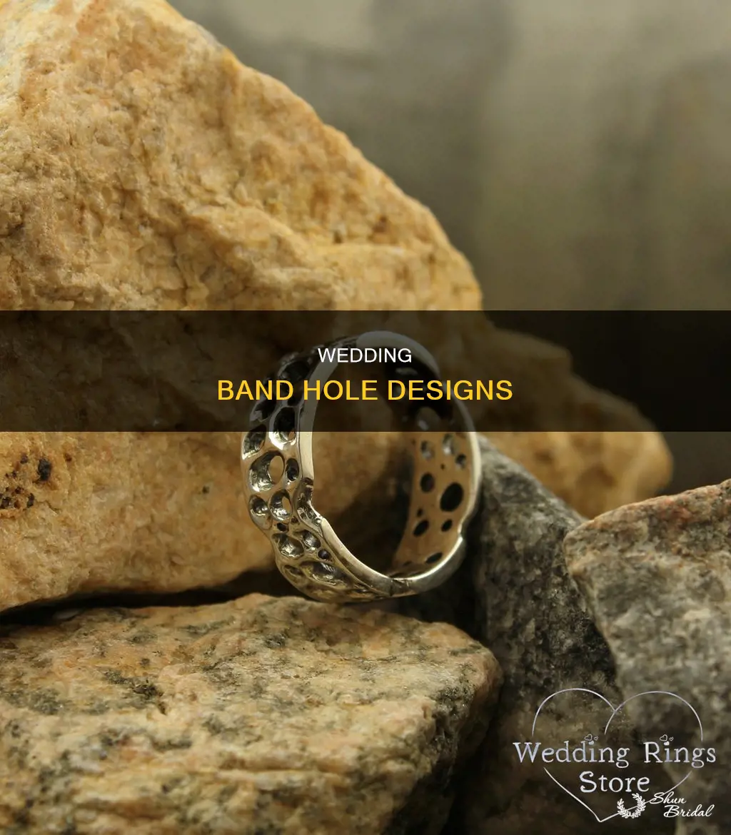 what is the name for holes within gold wedding band