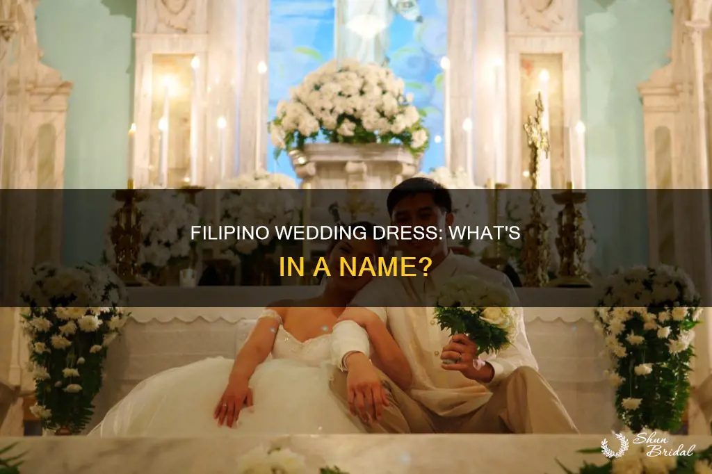 what is the name of a filopino wedding dress