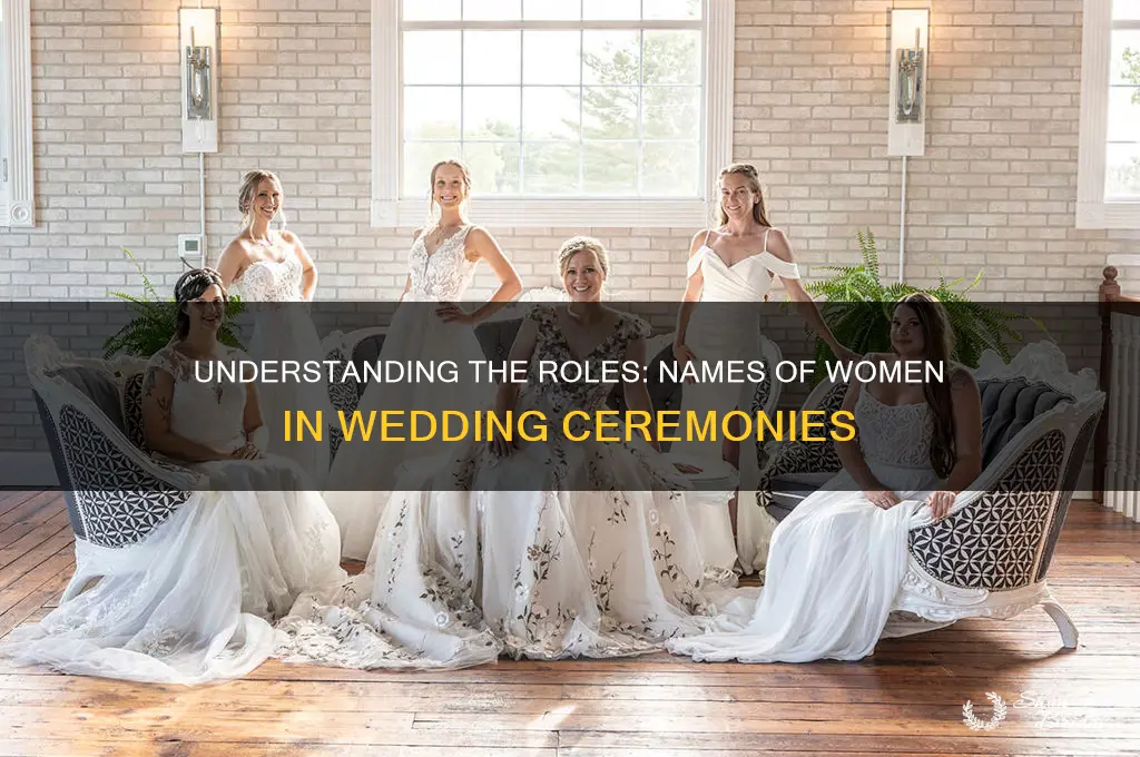 what is the name of ladies in a wedding ceremony