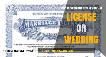 Marriage License vs. Wedding Date: Understanding the Official Timeline