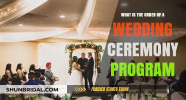 Understanding the Traditional Sequence of a Wedding Ceremony Program
