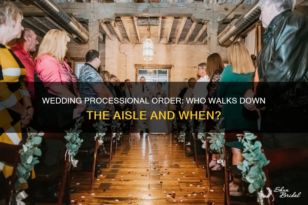 what is the order of a wedding processional