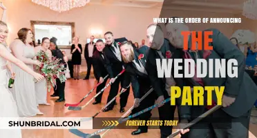 Announcing the Wedding Party: A Step-by-Step Guide to the Order