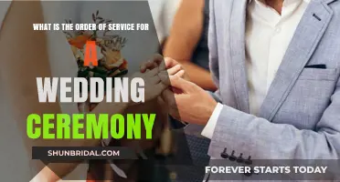 Understanding the Traditional Order of Service for a Wedding Ceremony