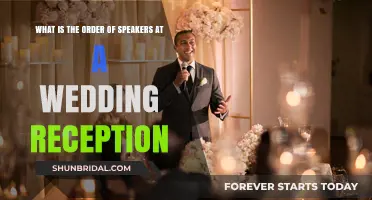 Wedding Reception Speakers: Order and Etiquette
