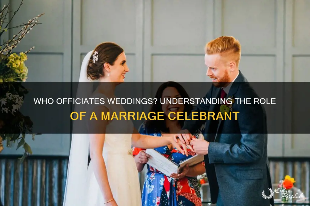 what is the person who weds people called