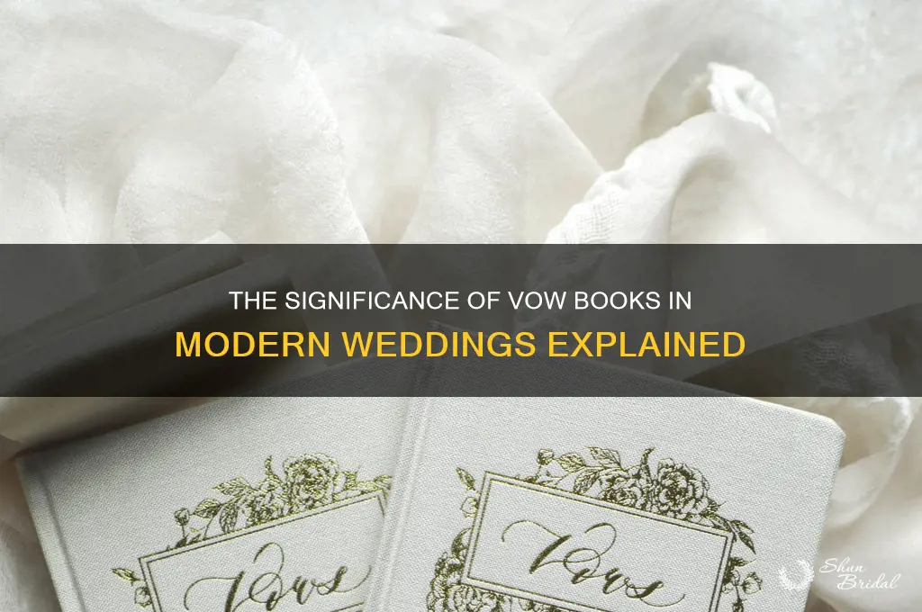 what is the point of a vow book