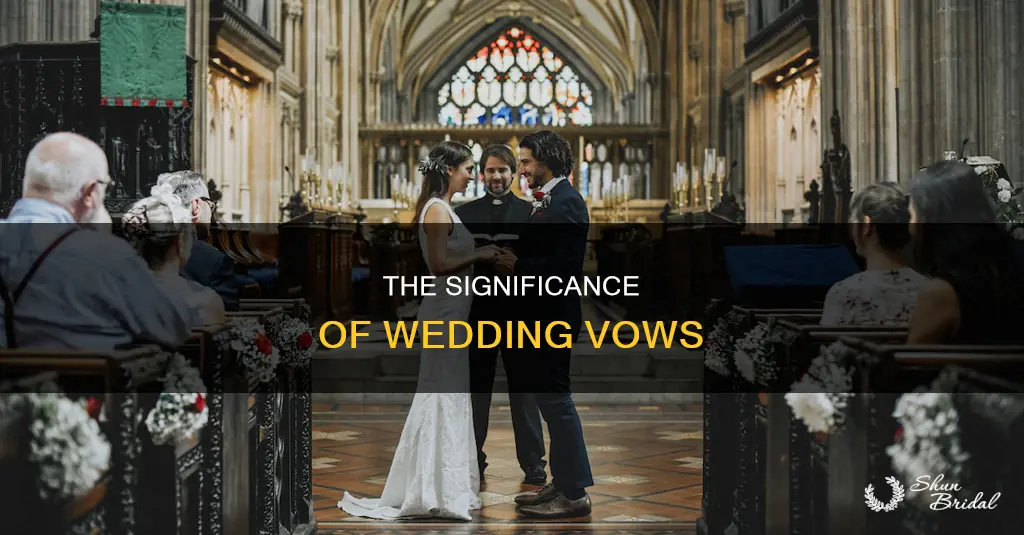 what is the point of wedding vows