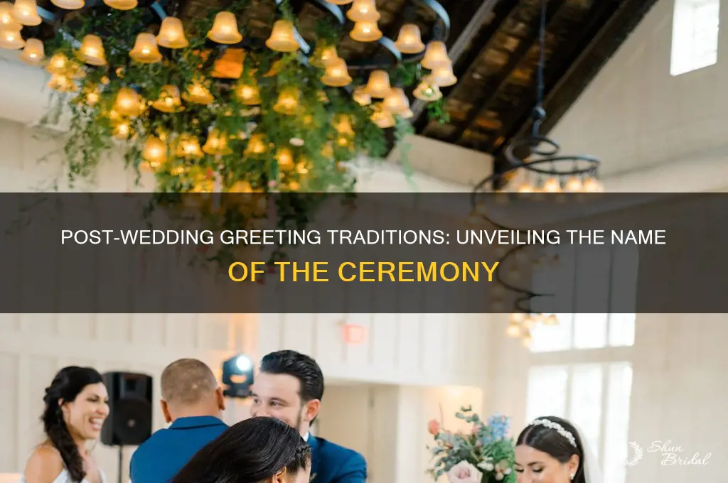 what is the post wedding ceremony greeting called