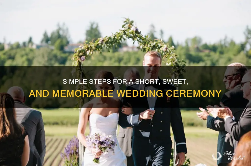 what is the process of a short wedding ceremony