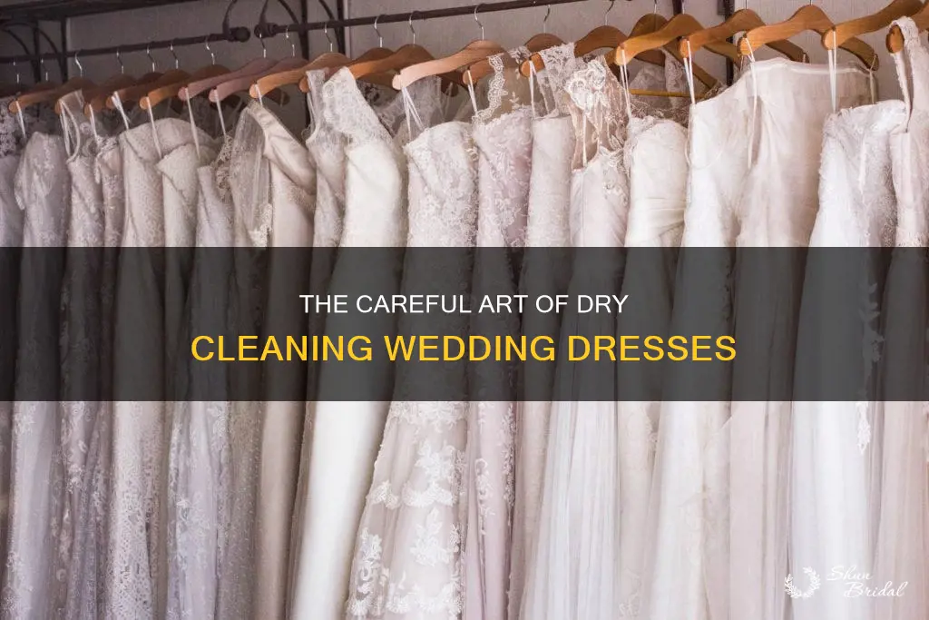 what is the process of dry cleaning a wedding dress
