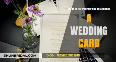 Addressing Wedding Cards: Etiquette and Proper Form