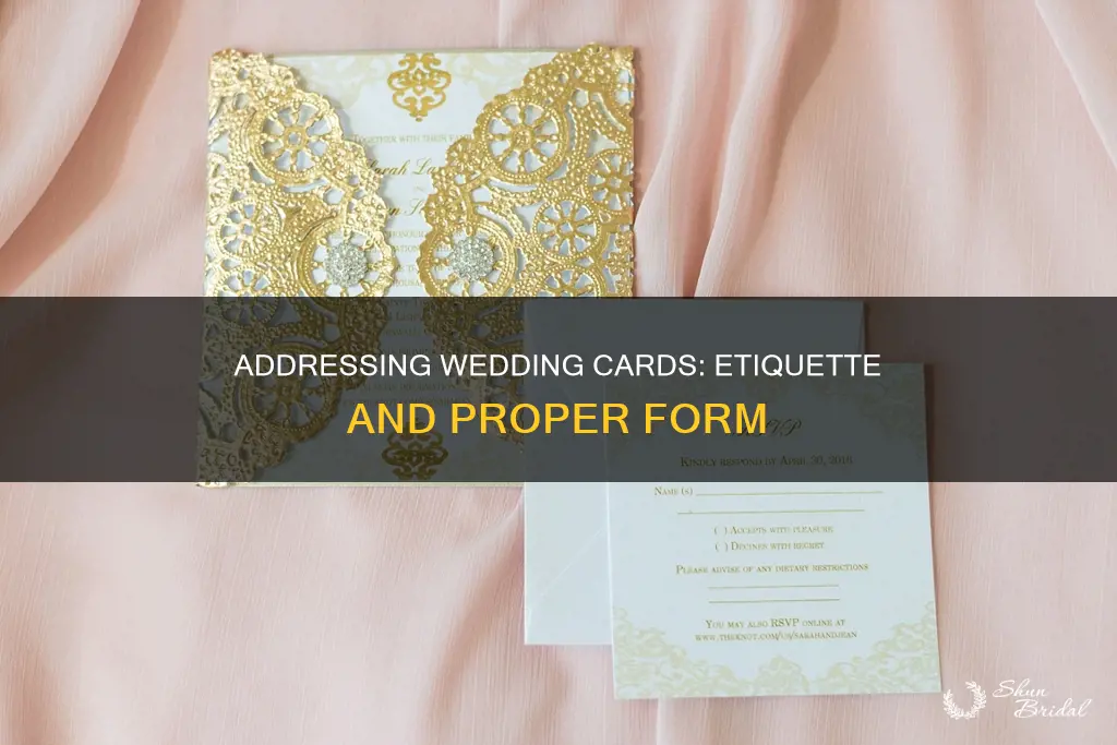 what is the proper way to address a wedding card