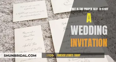 The Art of Stuffing Wedding Invitations Elegantly