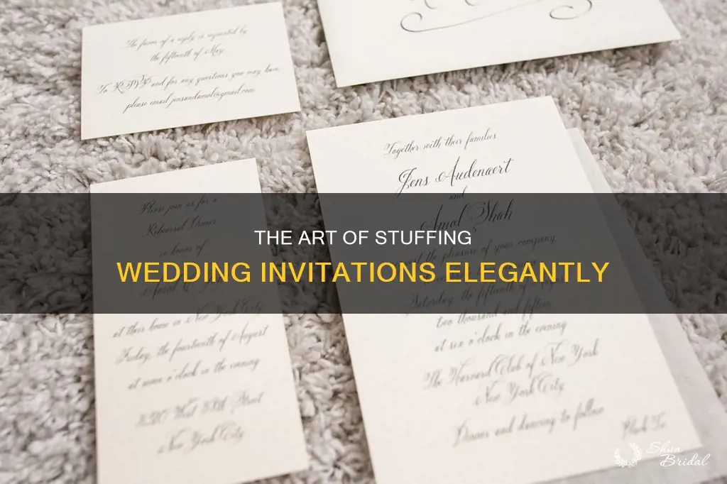 what is the proper way to stuff a wedding invitation