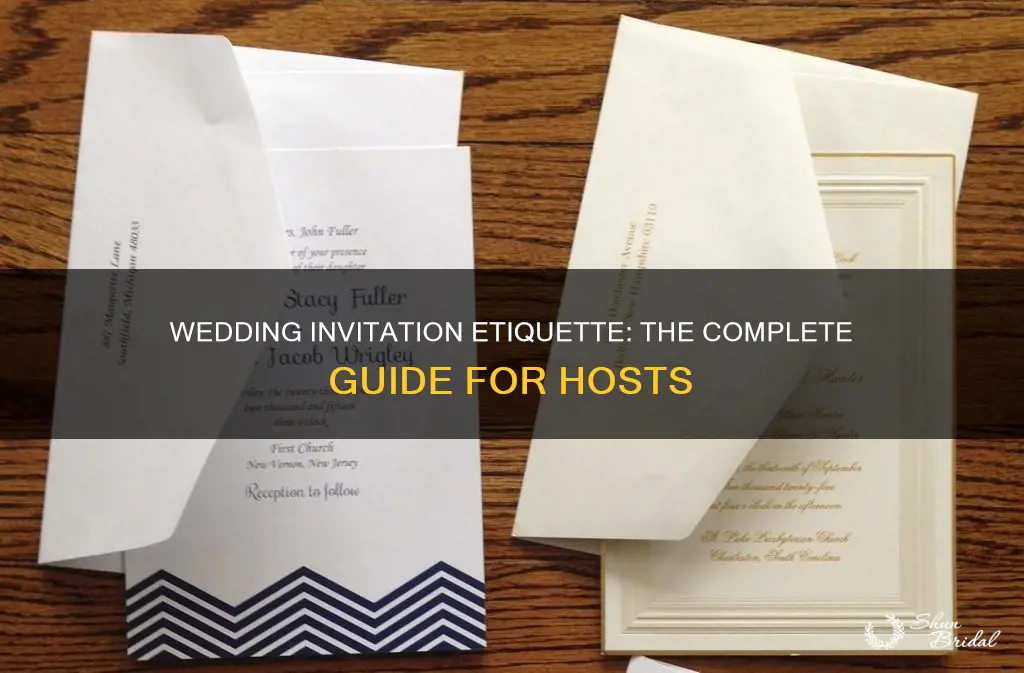 what is the protocol for wedding invitations