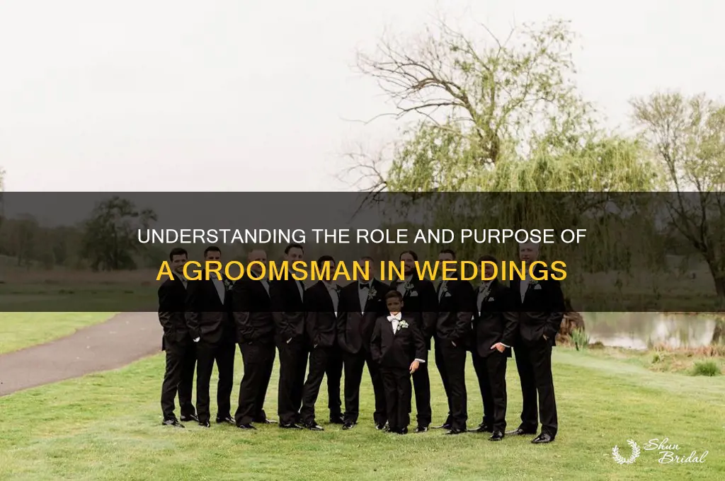 what is the purpose of a groomsman