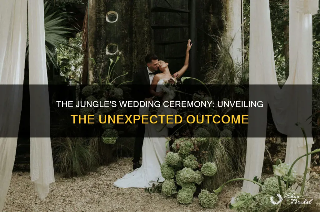 what is the result of the wedding ceremony the jungle