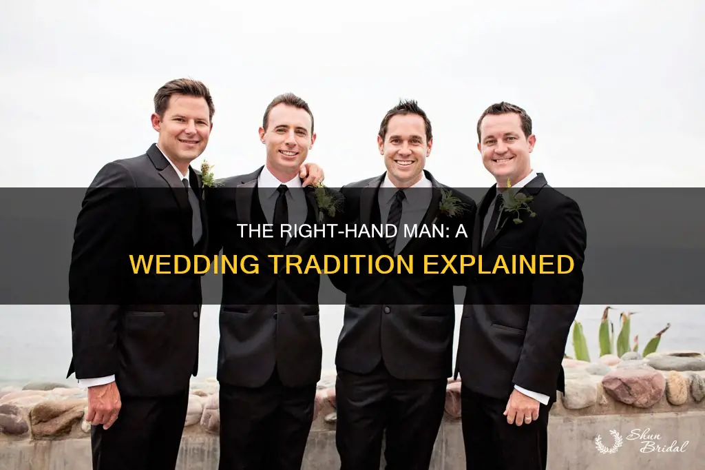 what is the right hand man mean when wedding