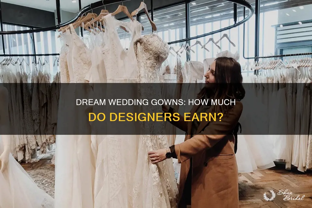 what is the salary for a wedding dress designer
