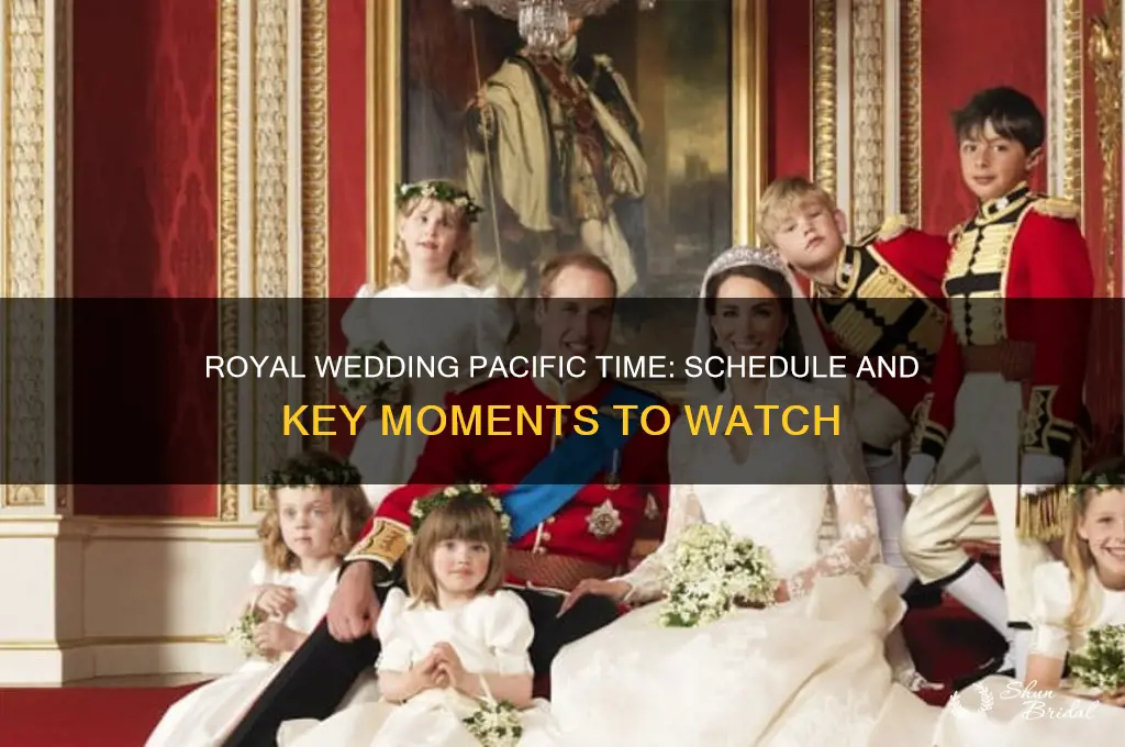 what is the schedule for the royal wedding pacific time
