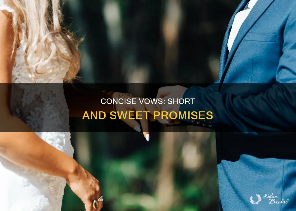 what is the shortest wedding vows