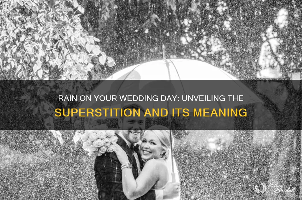 what is the superstition about rain on your wedding day