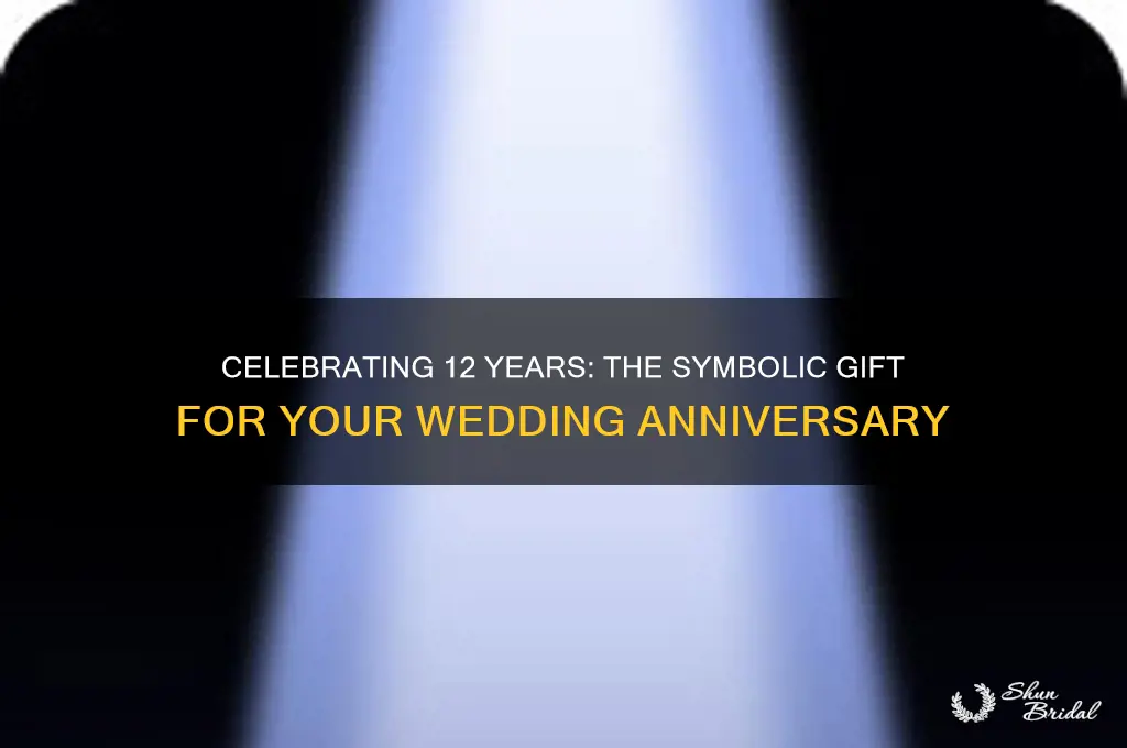 what is the symbol for 12th wedding anniversary