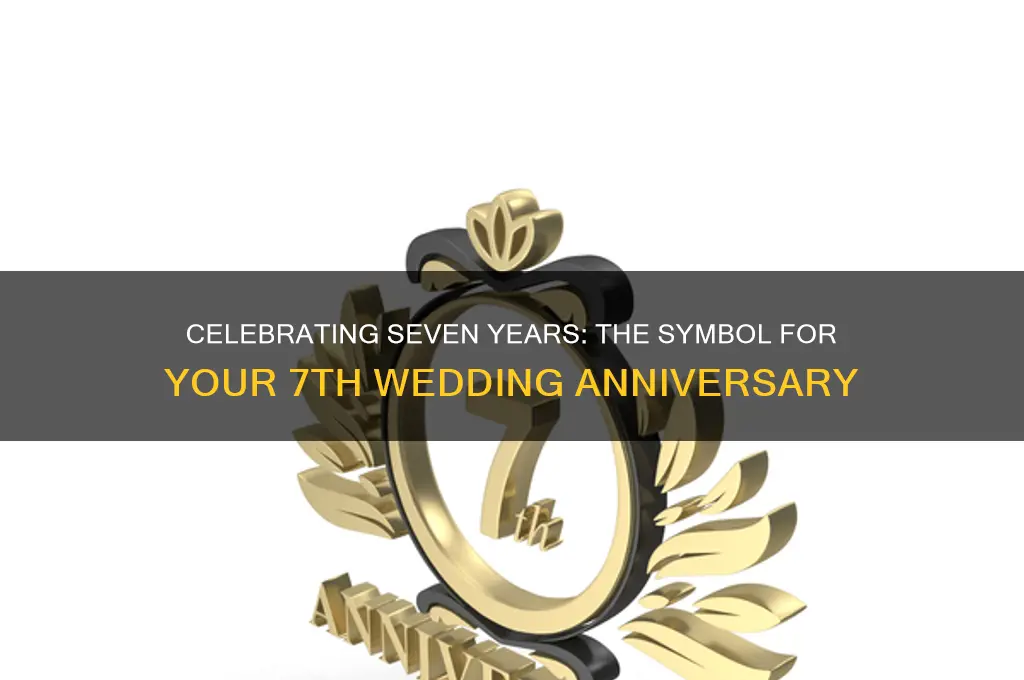 what is the symbol for 7 year wedding anniversary