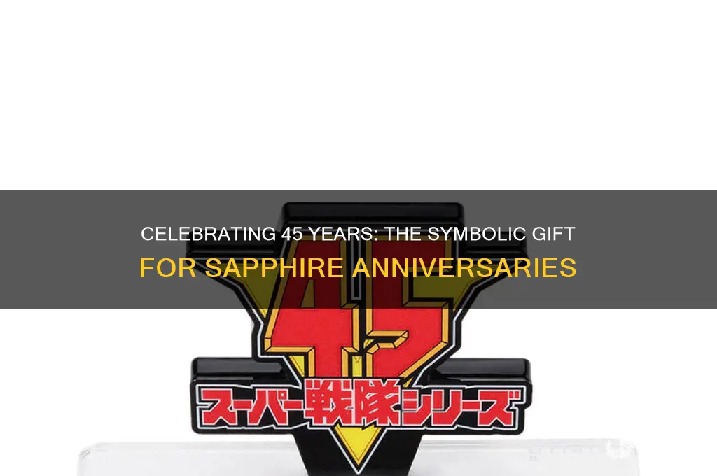 what is the symbol for a 45th wedding anniversary