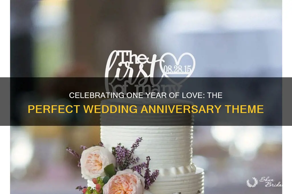 what is the theme for 1 year wedding anniversary