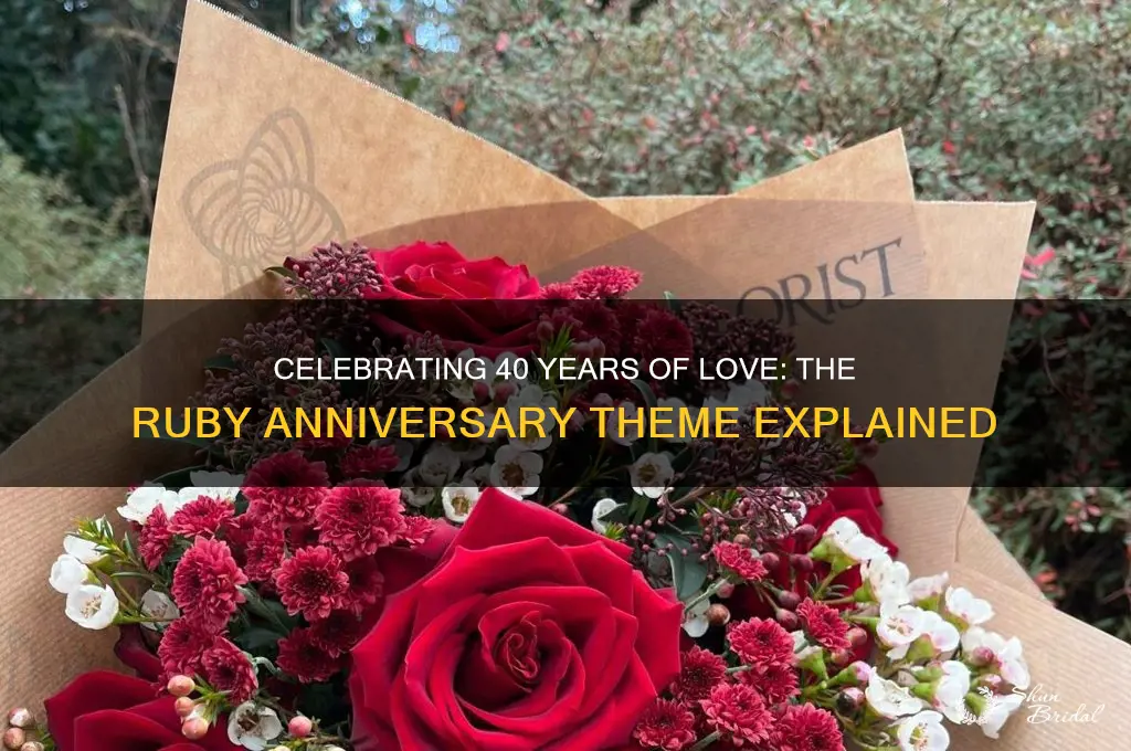 what is the theme for 40th wedding anniversary