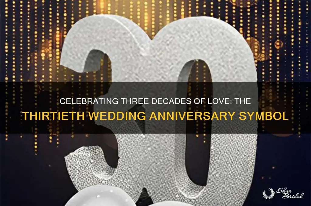 what is the thirtieth wedding anniversary symbol