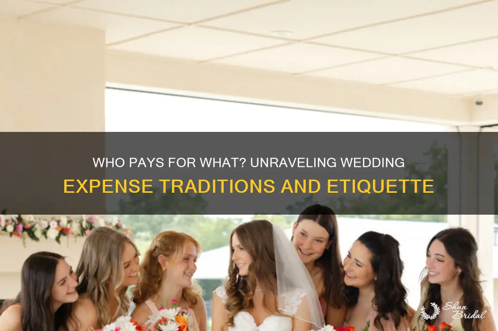 what is the tradition for paying for a wedding