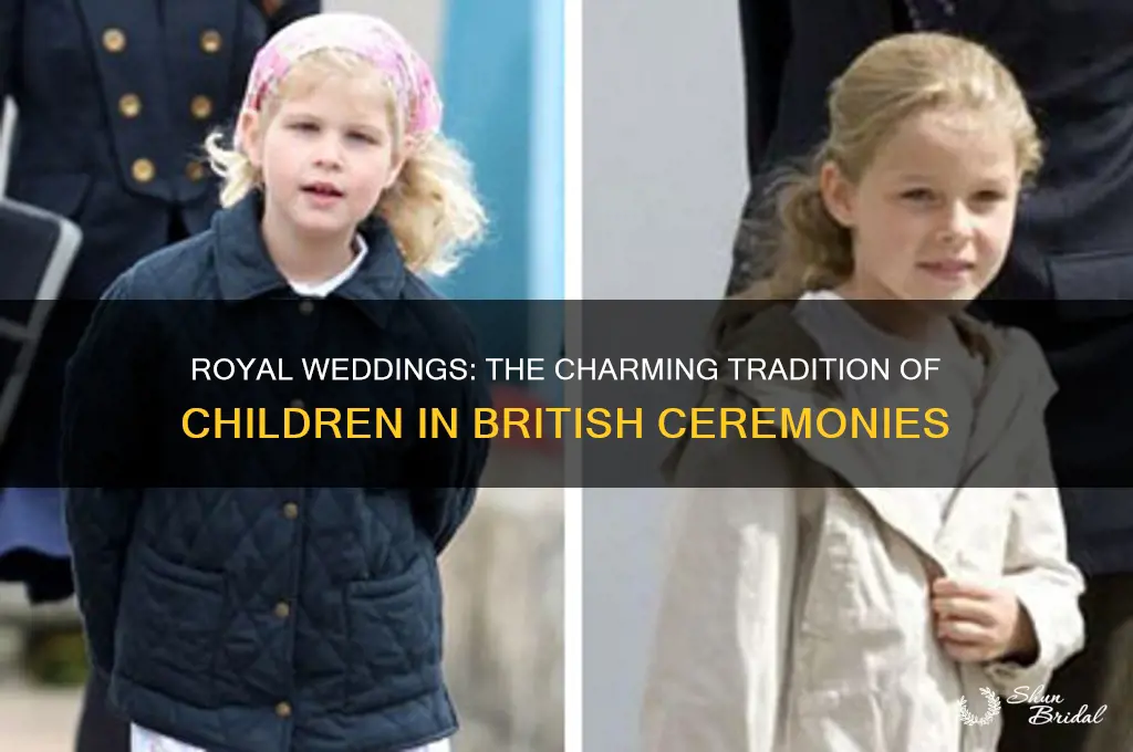 what is the tradition of children in british royal weddings