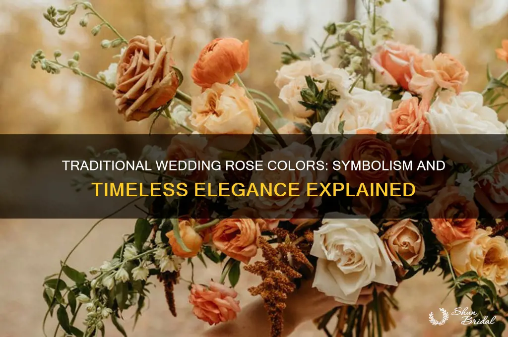 what is the traditional color of roses for a wedding