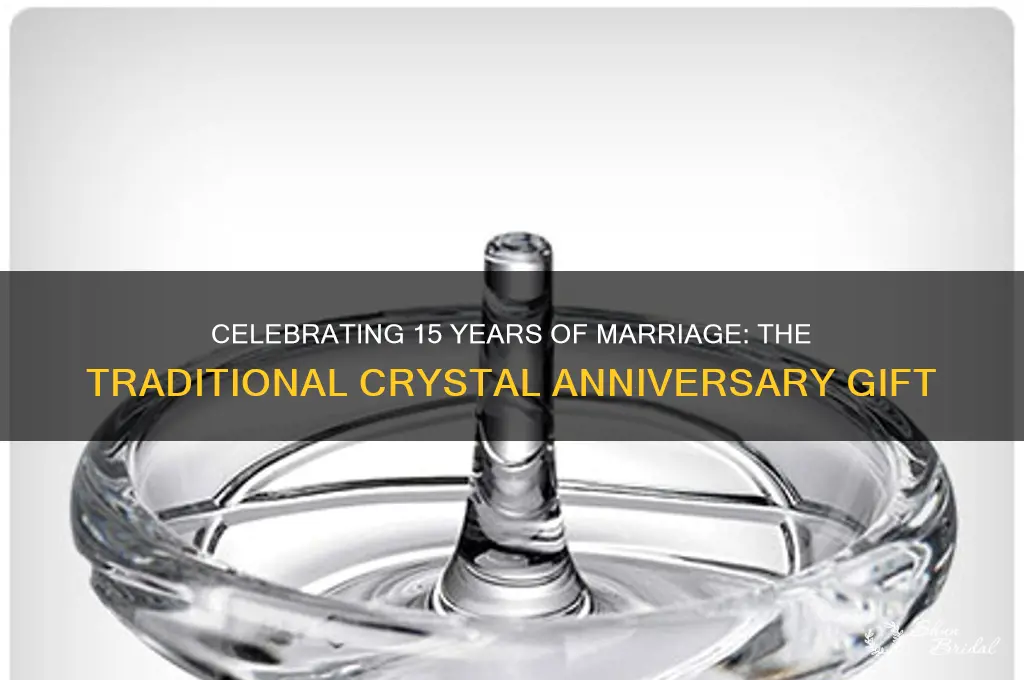 what is the traditional gift for 15 wedding anniversary