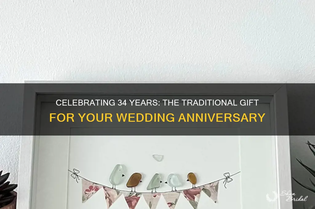 what is the traditional gift for 34th wedding anniversary