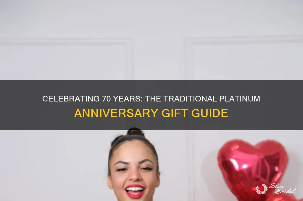 what is the traditional gift for a 70th wedding anniversary