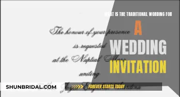 Wedding Invitation Etiquette: Traditional Wording Guide