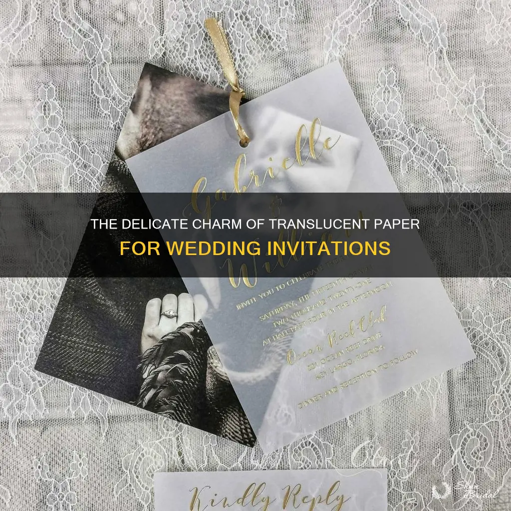 what is the translucent paper used for wedding invitations