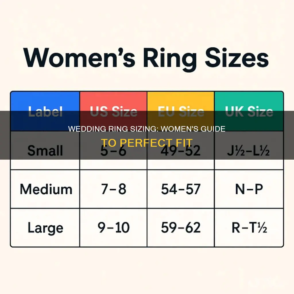 what is the usual size of wedding ring women