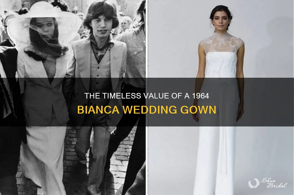 what is the value of 1964 bianca wedding gown
