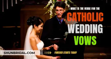 Catholic Wedding Vows: The Verse for Your Ceremony