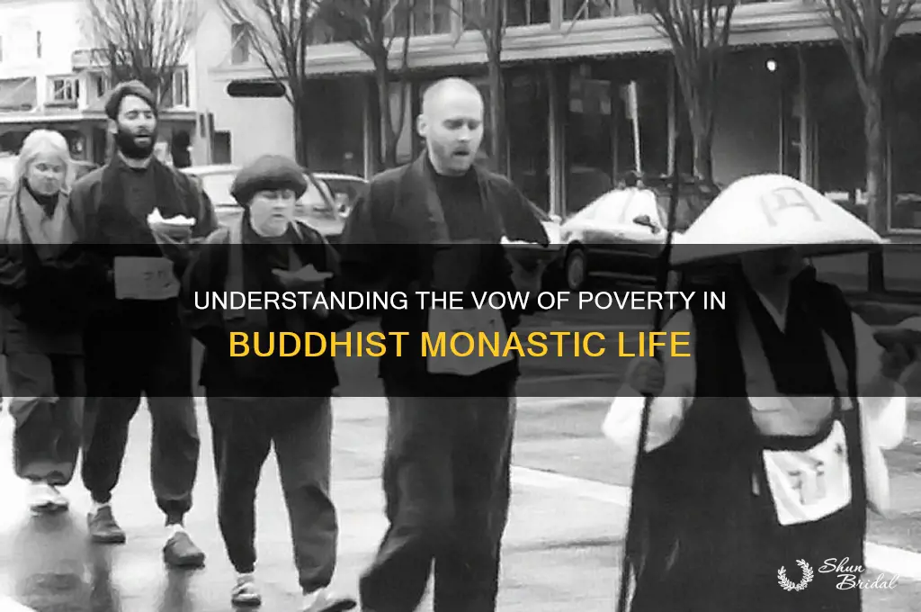 what is the vow of poverty buddhist monks