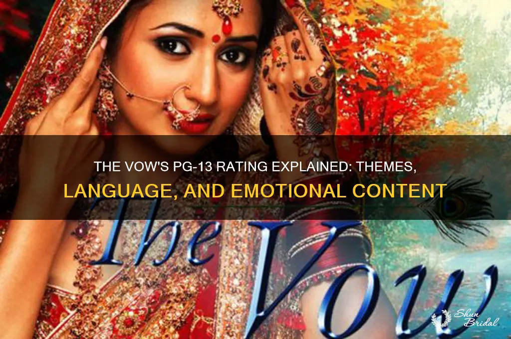 what is the vow rated pg 13 for