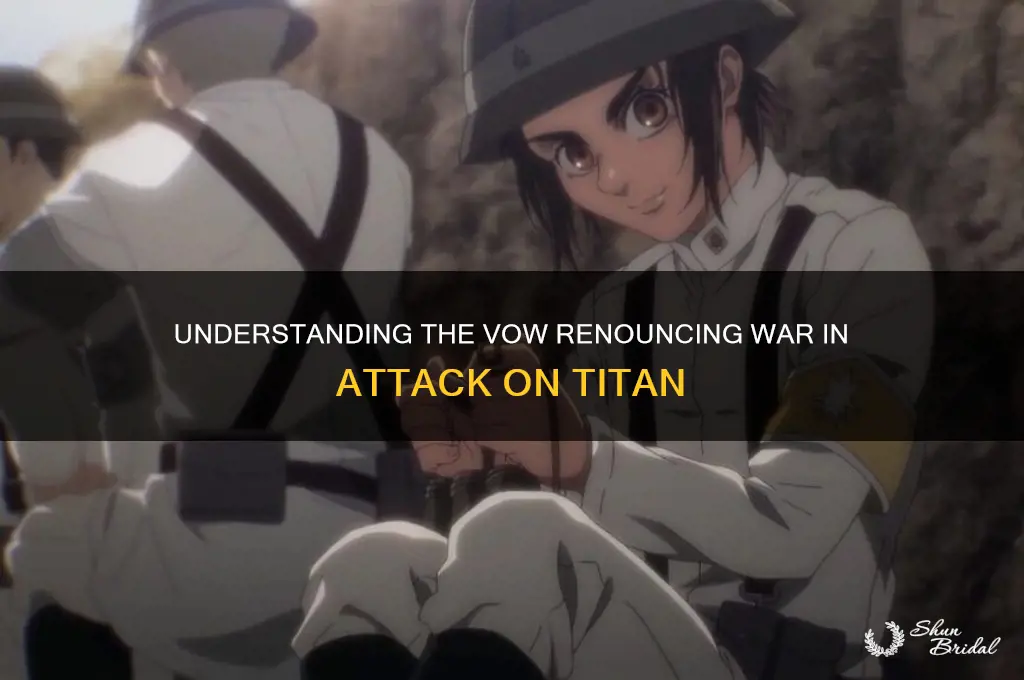 what is the vow renouncing war aot